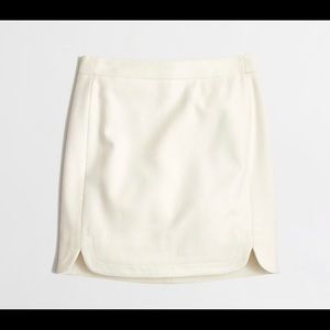 J Crew Cream Skirt
